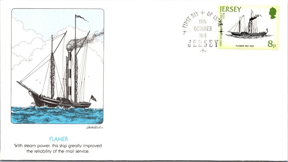 Jersey 1978 FDC - Flamer - J8836