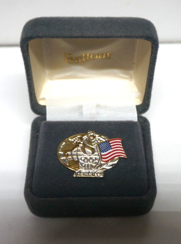 USA 1996 Atlantic Olympic Pin Back by Belfour
