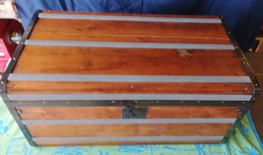 Civil War Stage Coach Steamer Trunk