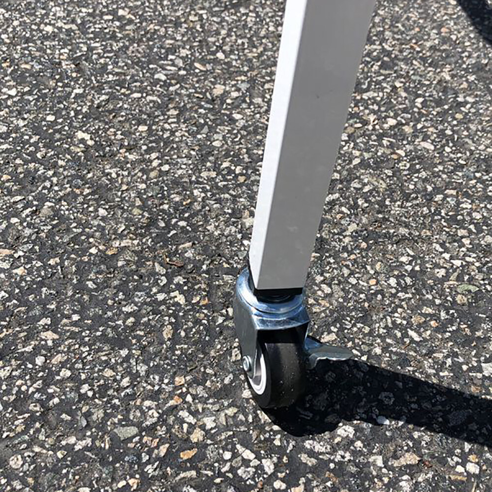 HD 4' x 8' Rolling Flood Table Stand for Hydroponic Germination Trays Plants