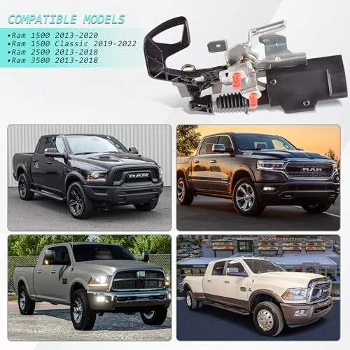 Tailgate Lock Latch Actuator Compatible for 2013-2020 Ram 1500, 2019-2022 Ram