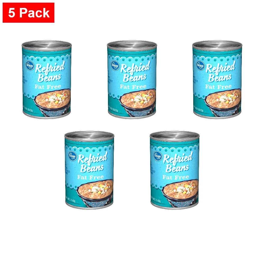 KG Fat Free Refried Beans 16 oz - 5 Pack
