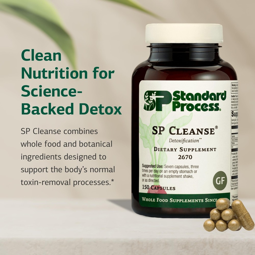 Standard Process SP Cleanse: Kidney, Liver, Gallbladder, Digestive Support - 150