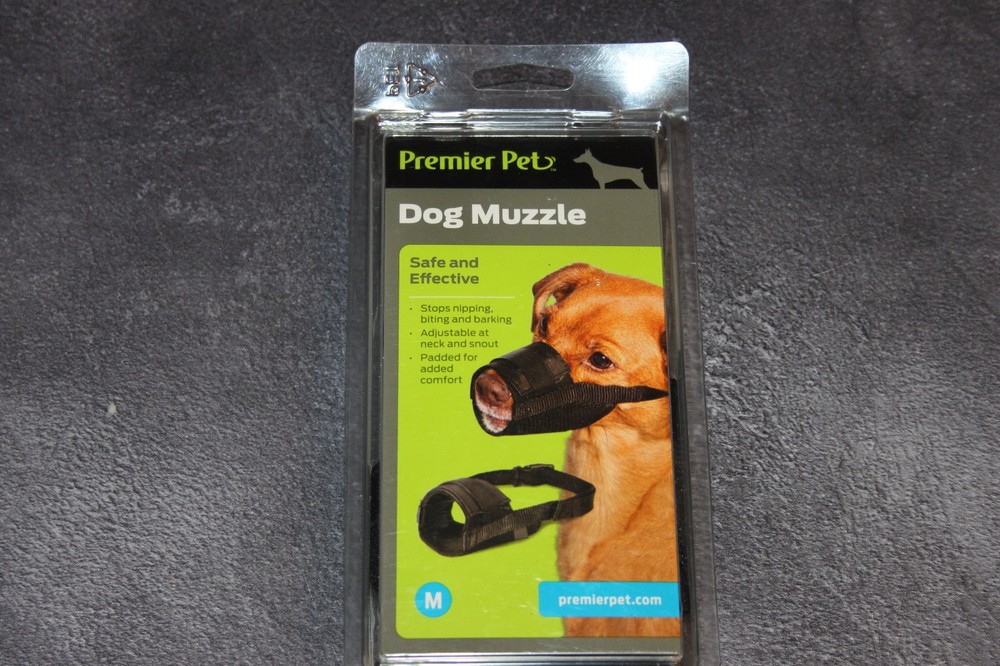 Premier Pet Dog Muzzle Size Medium For Sizes 8-9", NEW