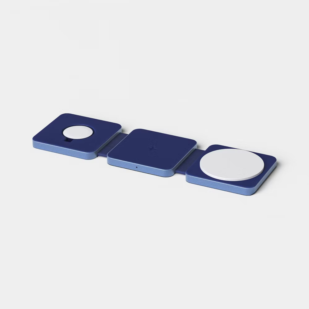 Qi2 Wireless 3-in-1 Folding Charging Pad - Future Dusk - heyday Dark