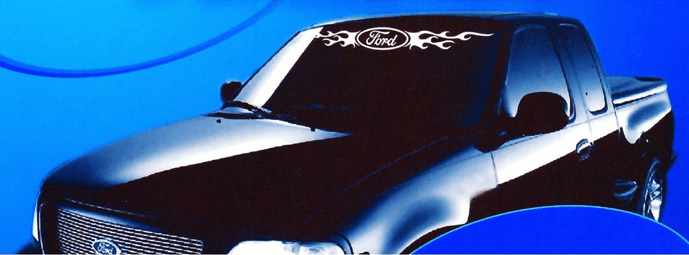 FORD Windshield Decal Flames 003