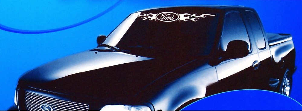 FORD Windshield Decal Flames 003
