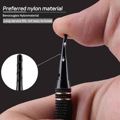 Darts Soft Tip,2BA Thread Soft Tip Dart Point 200 Pack, Plastic Tip Dart