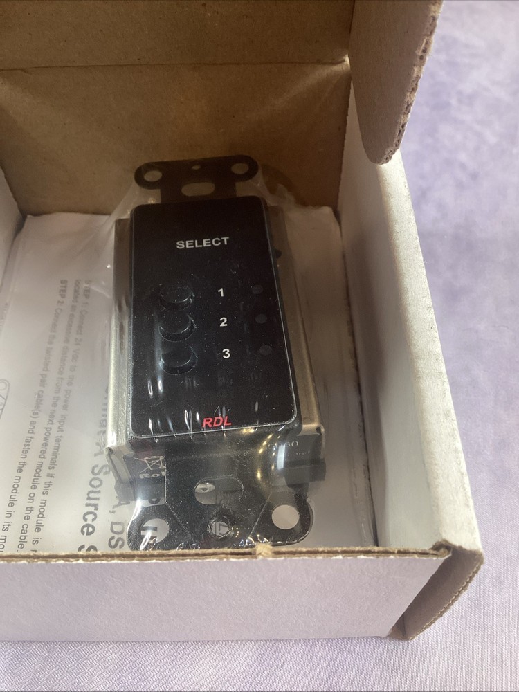 RDL DB-TPRX3A Three Input Format-A Source Selector/Black