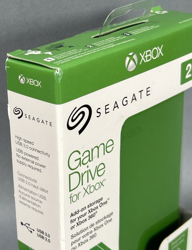 Seagate Game Drive 2TB External Hard Drive SEALED - Green (STEA2000403)