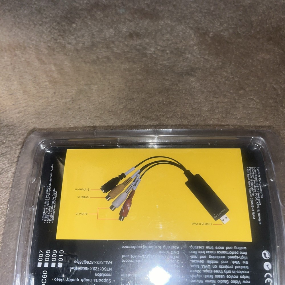 Easier CAP USB 2.0 Video Capture Adapter – New