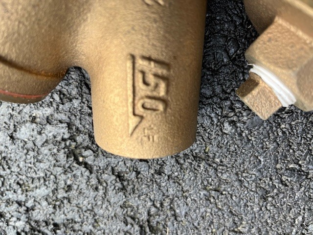 matco 11/2" sweat strainer valve