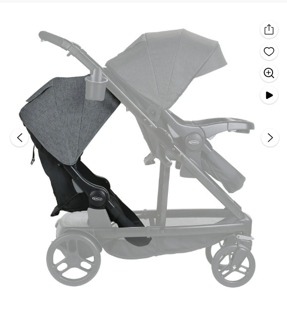 Graco Uno2Duo Stroller Second Seat, Ellington