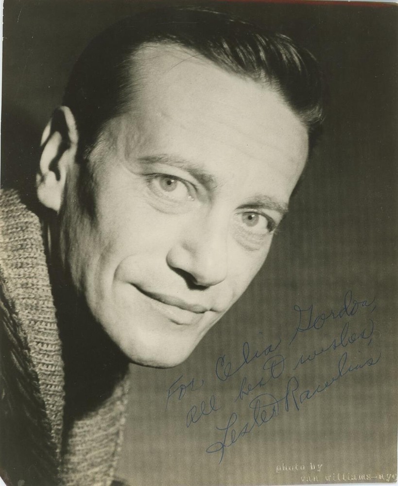Lester Rawlins- Signed Photograph