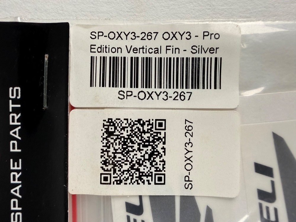 OXY HELI OXY 3 PRO EDITION VERTICAL FIN SILVER SP-OXY3-267