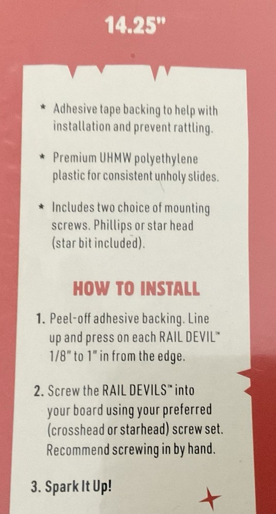 Rail Devils sparking skateboard rails by Tail Devil | Skateboarding Deck Rails
