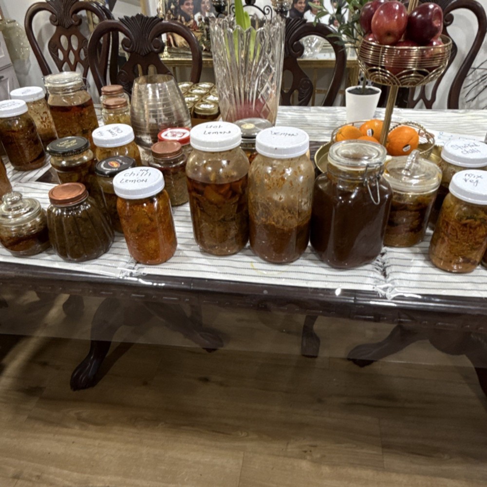 Assorted Lemon, Chilli, Mango, Mixed Pickles Pantry Jar Preserves