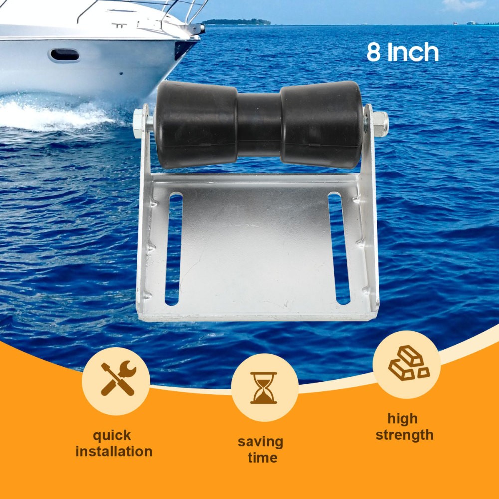 New For Boat Trailer Rollers with Brackets 8/10/12 inch Keel Roller Assembly Kit