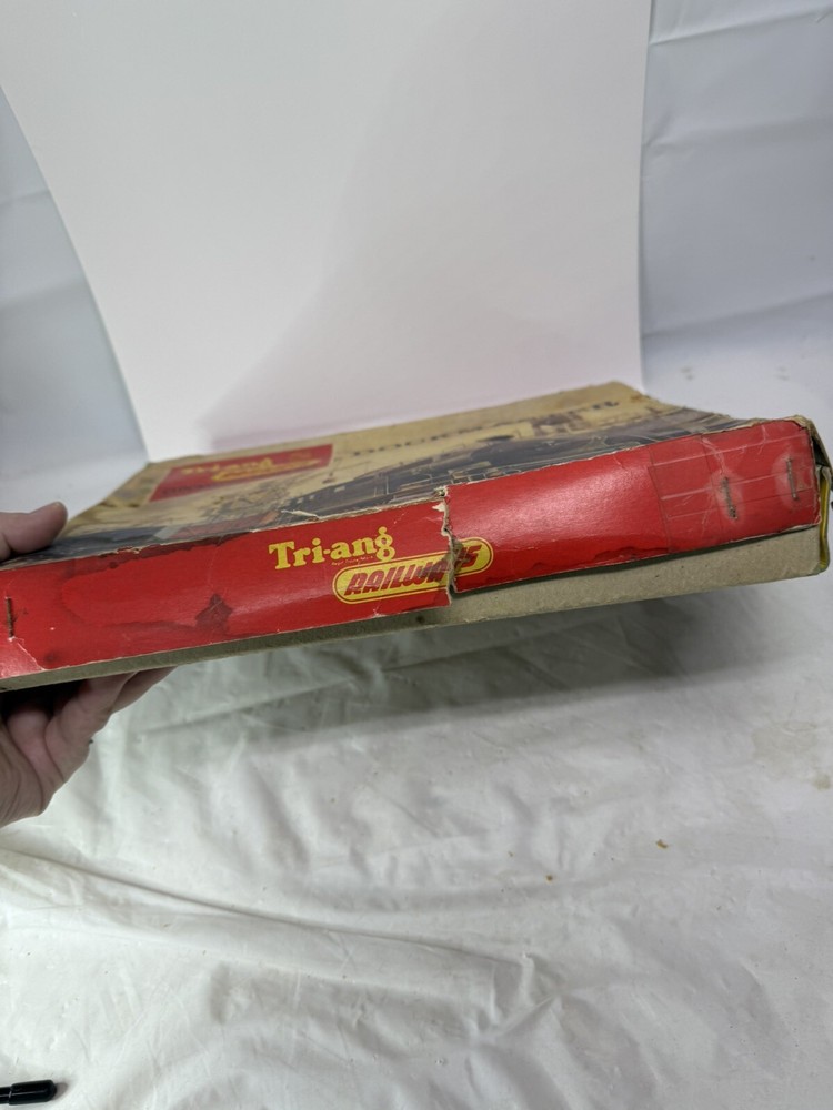 W/ KEY & BOX! Vintage Triang Railways Dockmaster Clockwork Train Set HO/OO RS.70