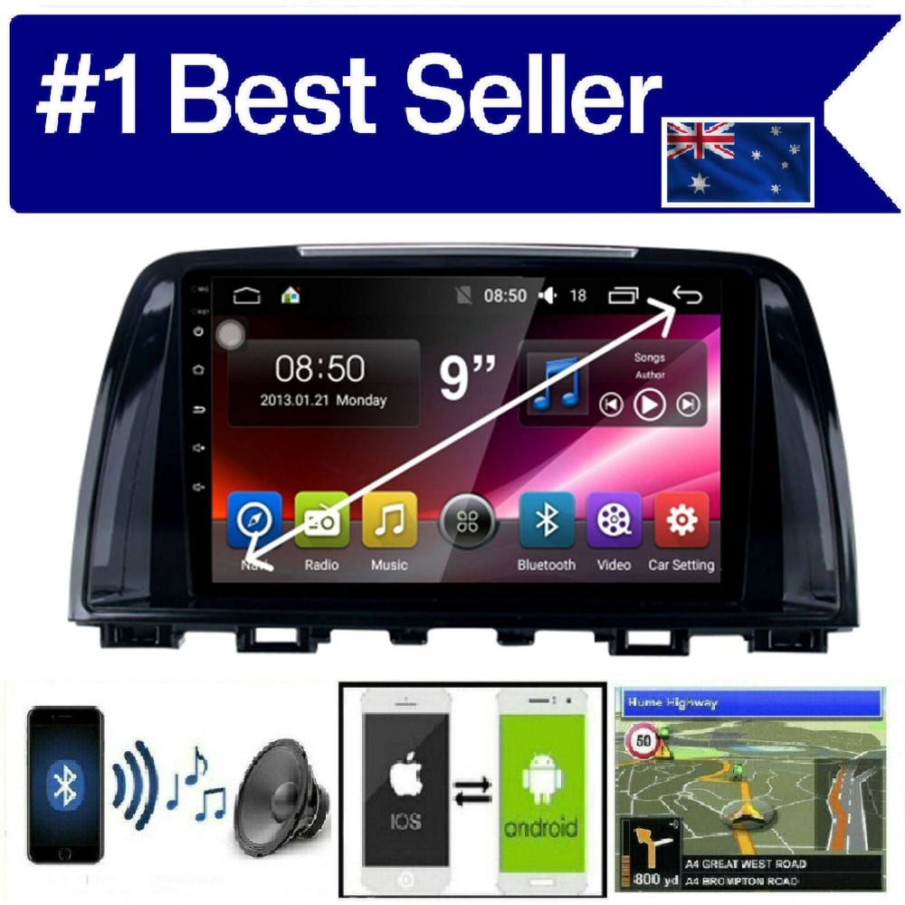 MAZDA 6 2013 GPS CARPLAY ANDROID AUTO CAMERA ODB DAB TPMS DVR for Bits