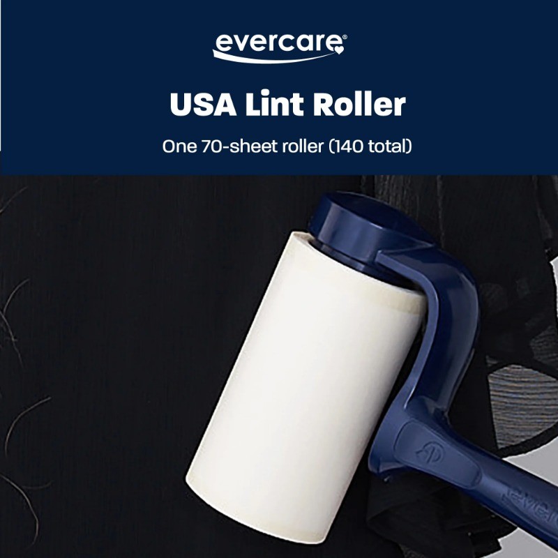 (2 pack) Evercare All-Purpose Giant 70 Layer T-Handle Lint Roller