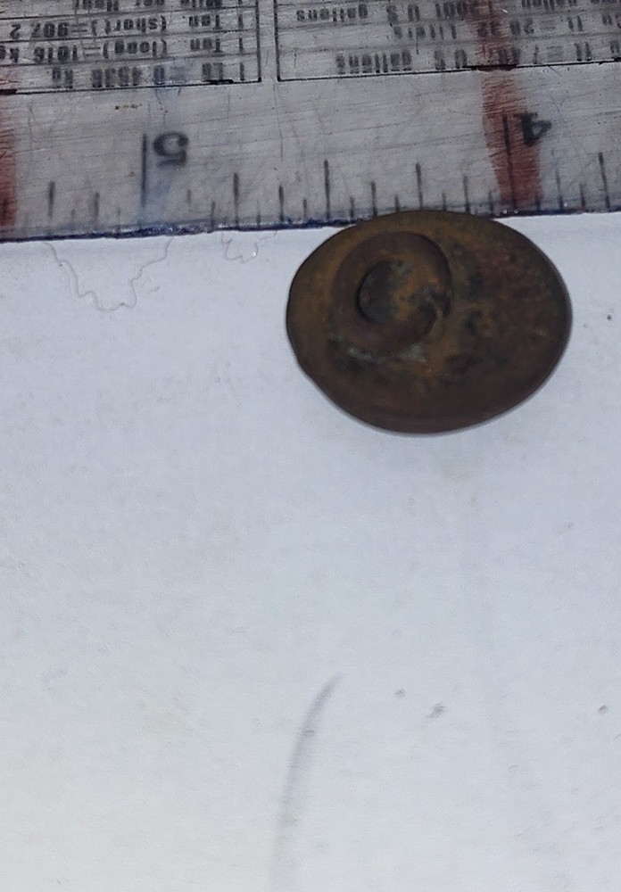 Colonial Bronze Round flat button