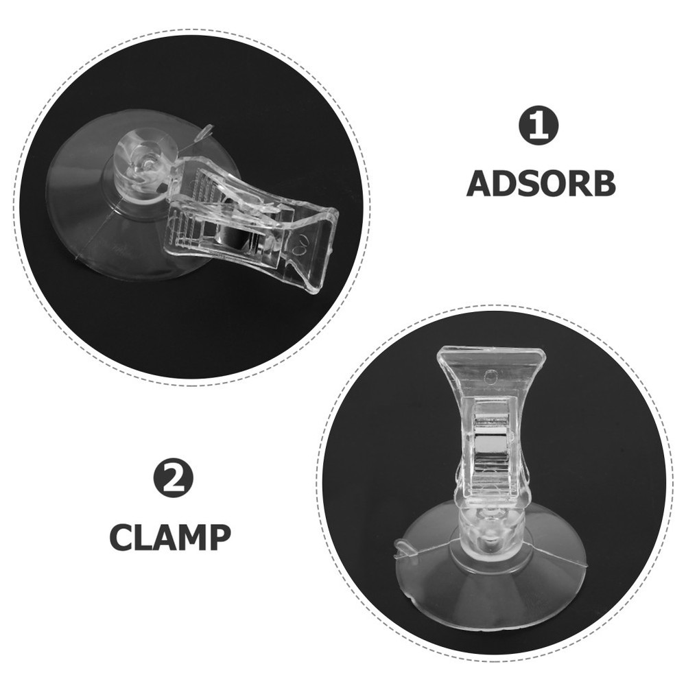 25 Pcs Advertising Suction Cup Clip Hanging Message Multi Purpose