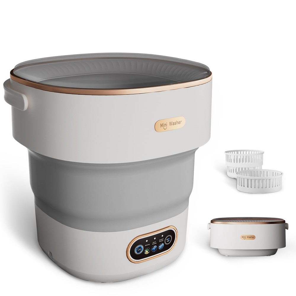 Mini Laundry Machine 16L — Foldable Portable Laundry Machine and Spinner for ...