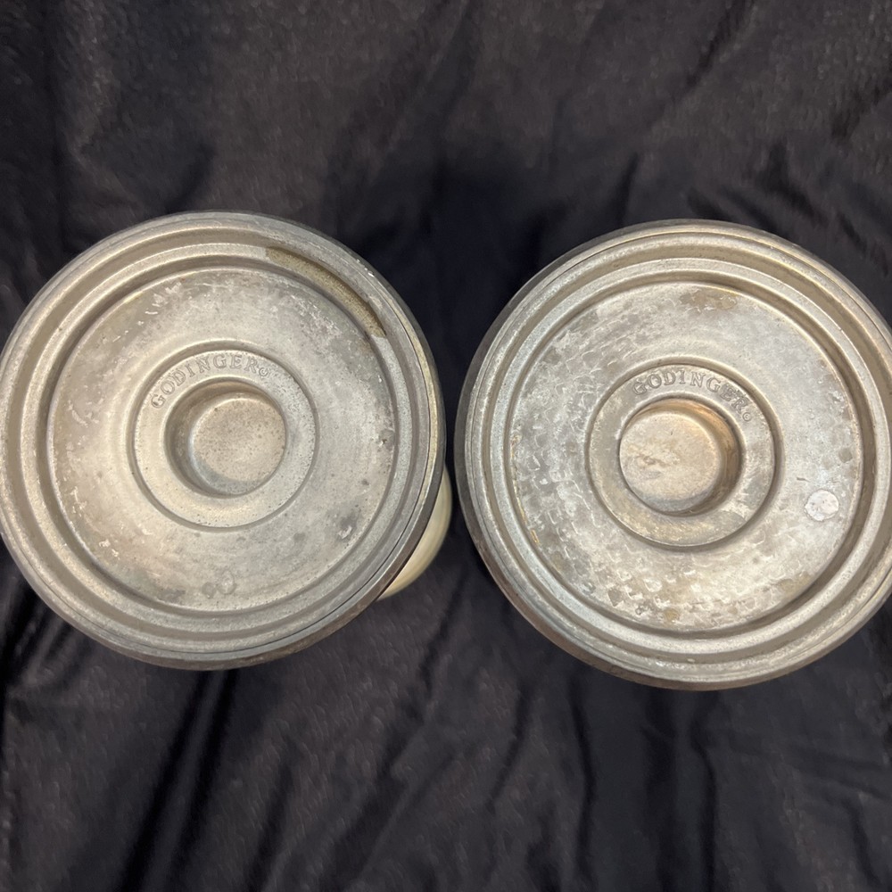Silver Plated 2 Godinger Candle Holders 9.75"