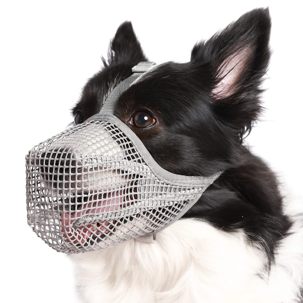 Dog Muzzle, Soft Mesh Muzzle for Small Medium Large Dogs Labrador German Shep...