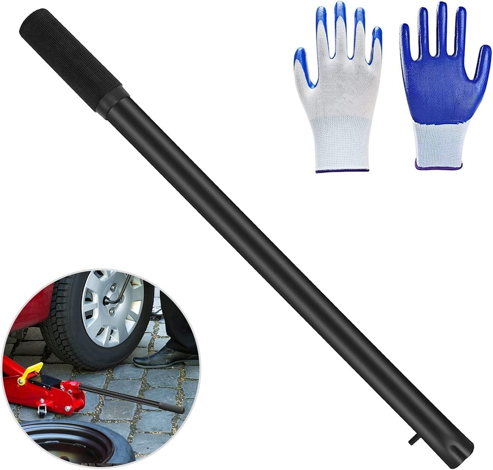 Horizontal Hydraulic Jack Handle 2 Ton Jack Handle Replacement with Rubber Glo