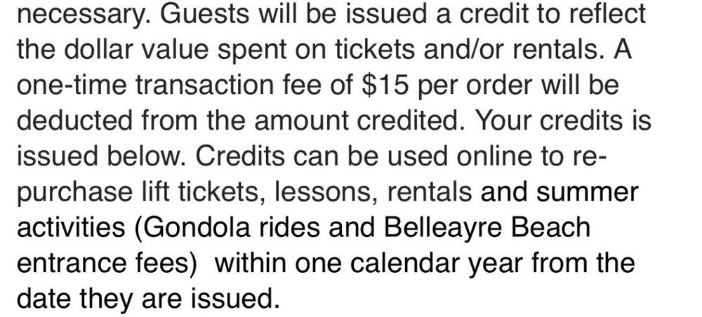 Ski Gift Card
