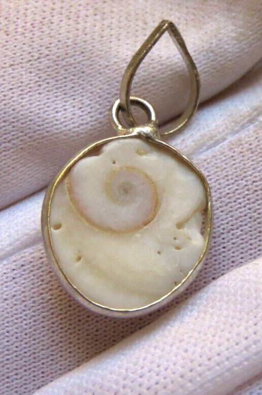 Snail Fossil Pendant