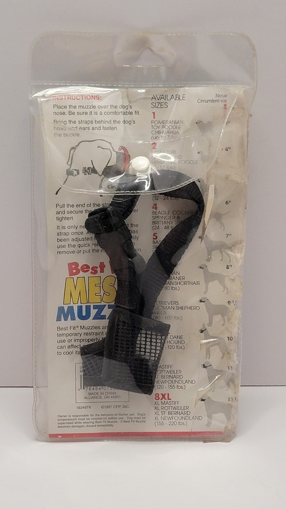 Best Fit Mesh Muzzle- Size 1