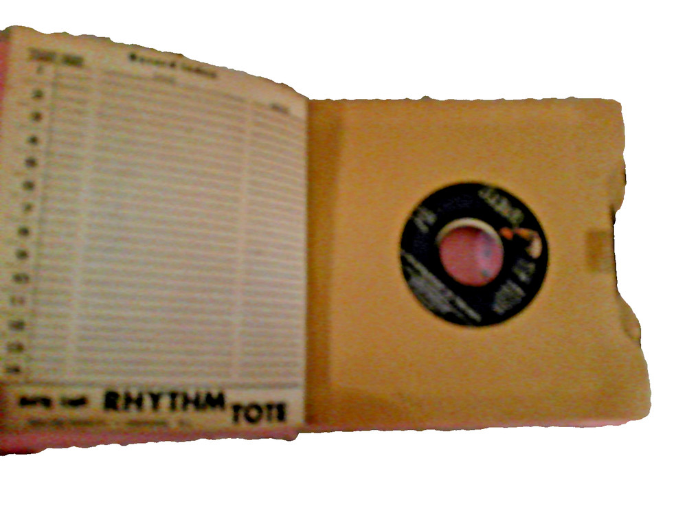 PINK RHYTHM TOTE W/4 RECORDS