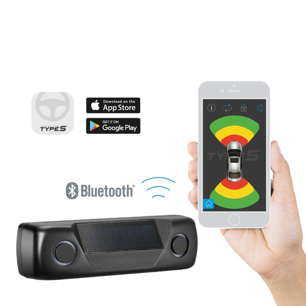 TYPE S Smart Wireless Parking Sensor, Bluetooth Solar Powered Wireless Parking S