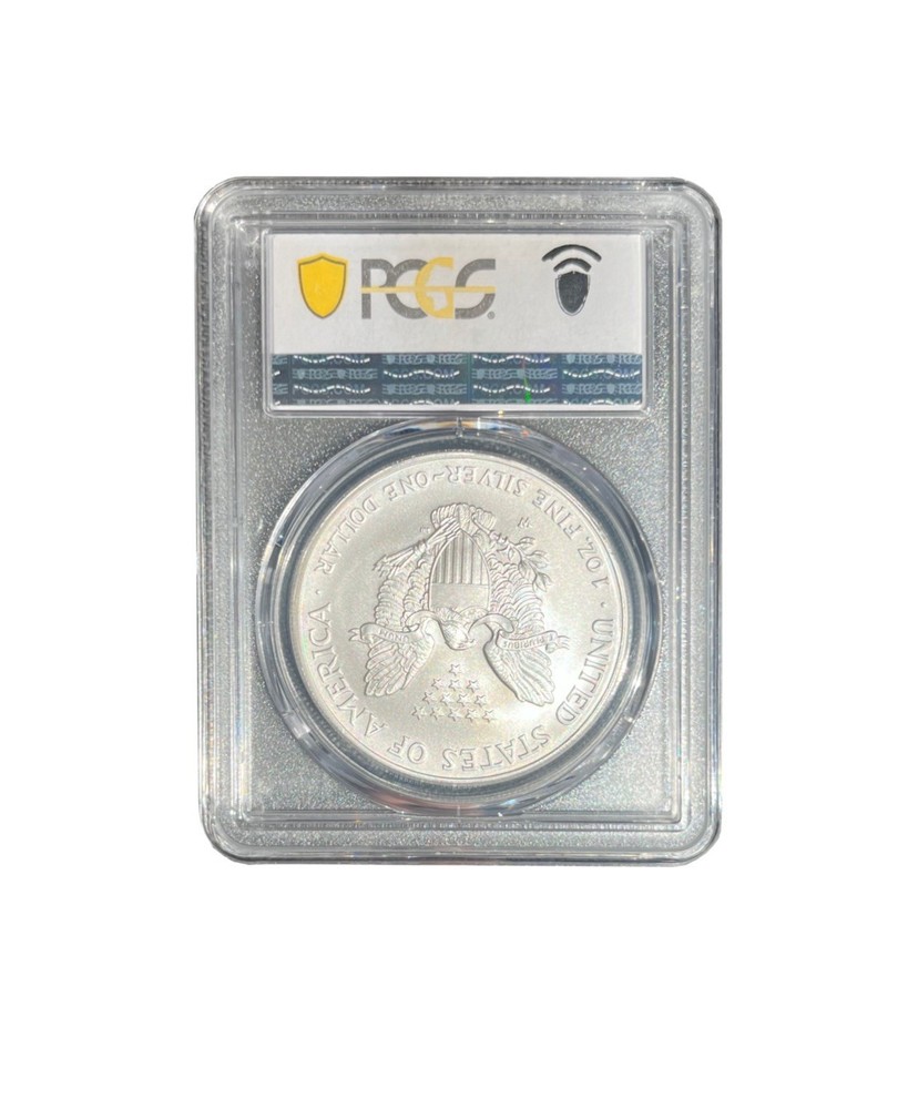 SP70 2008-W Burnished Silver Eagle Reverse Of 2007 PCGS