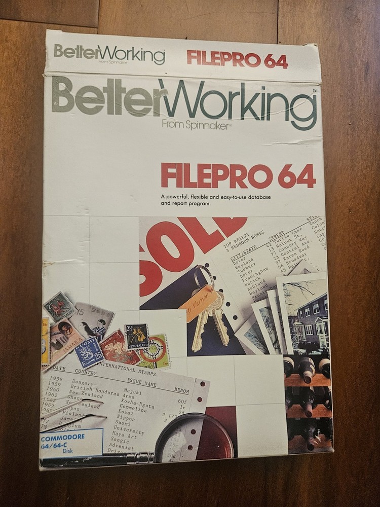 Better Working Spreadsheet Software by Spinnaker Commodore 64/128, Untested