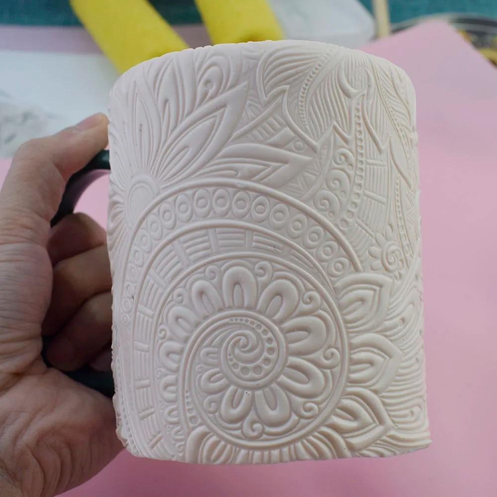 New Pattern Polymer Texture Stamp Sheets Tool Art Clay Craft DIY Pottery Supply