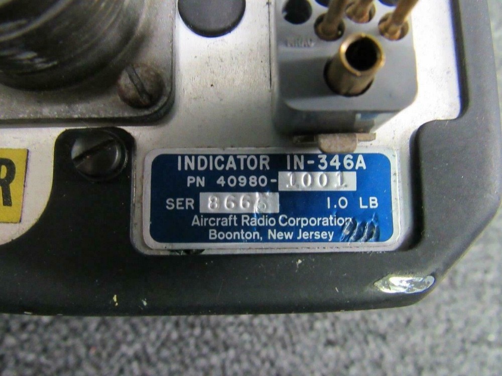 40980-1001 ARC IN-346A Automatic Direction Finder Indicator