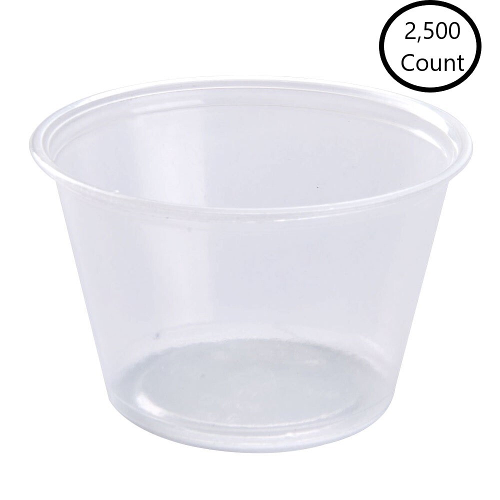 Fabri-Kal Polystyrene Souffle Cup Translucent 3.25 oz. | 2500/Case