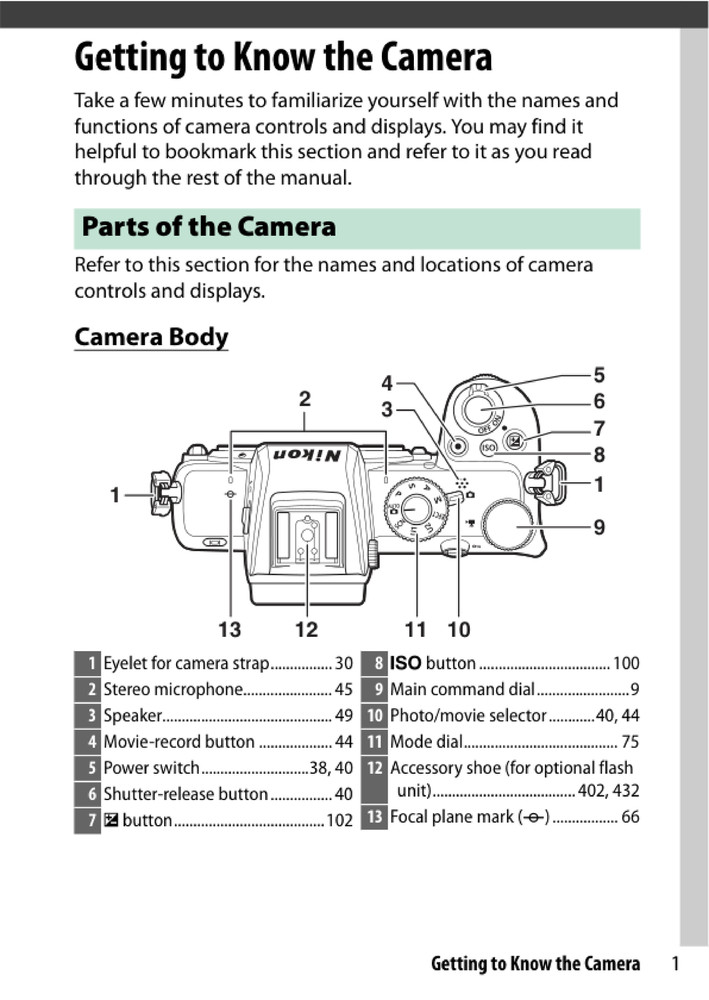 Nikon Z50 — User Reference Manual Guide — 1/2 Size, 5.5" x 8.5" Small Compact