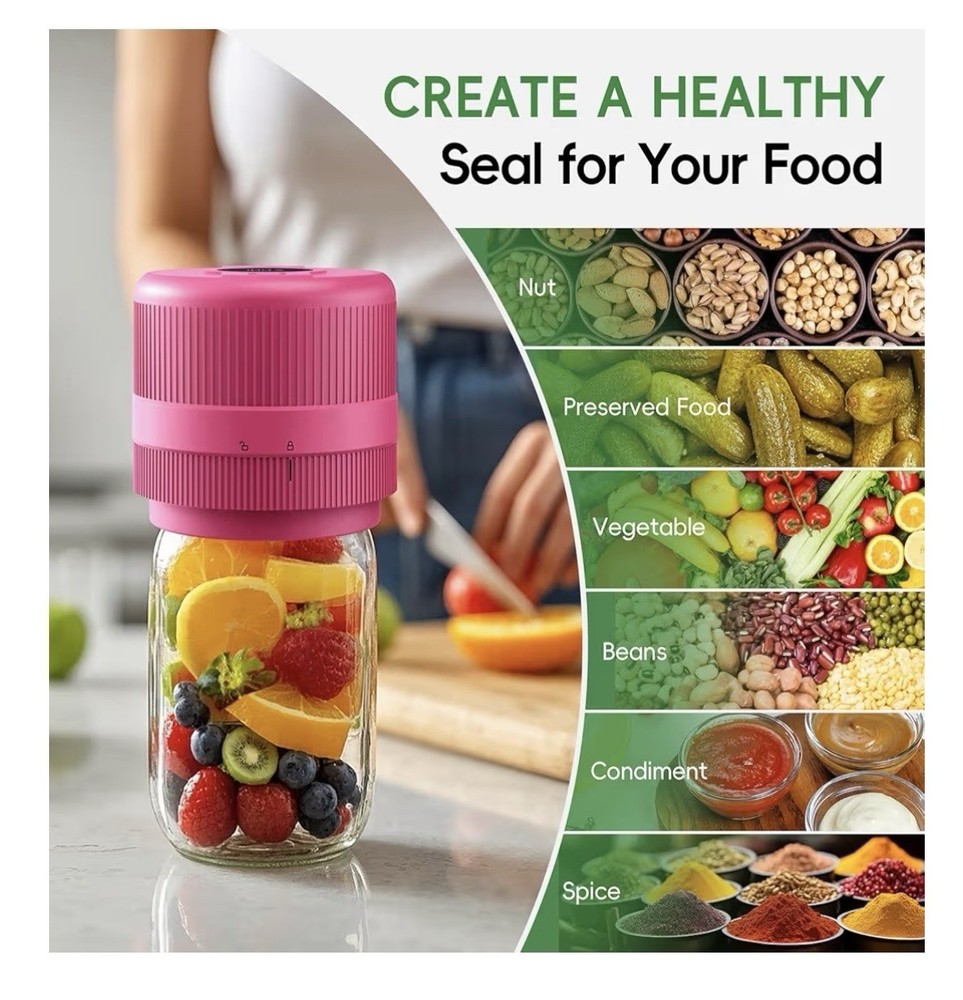 Electric Mason Jar Vacuum Sealer Kit