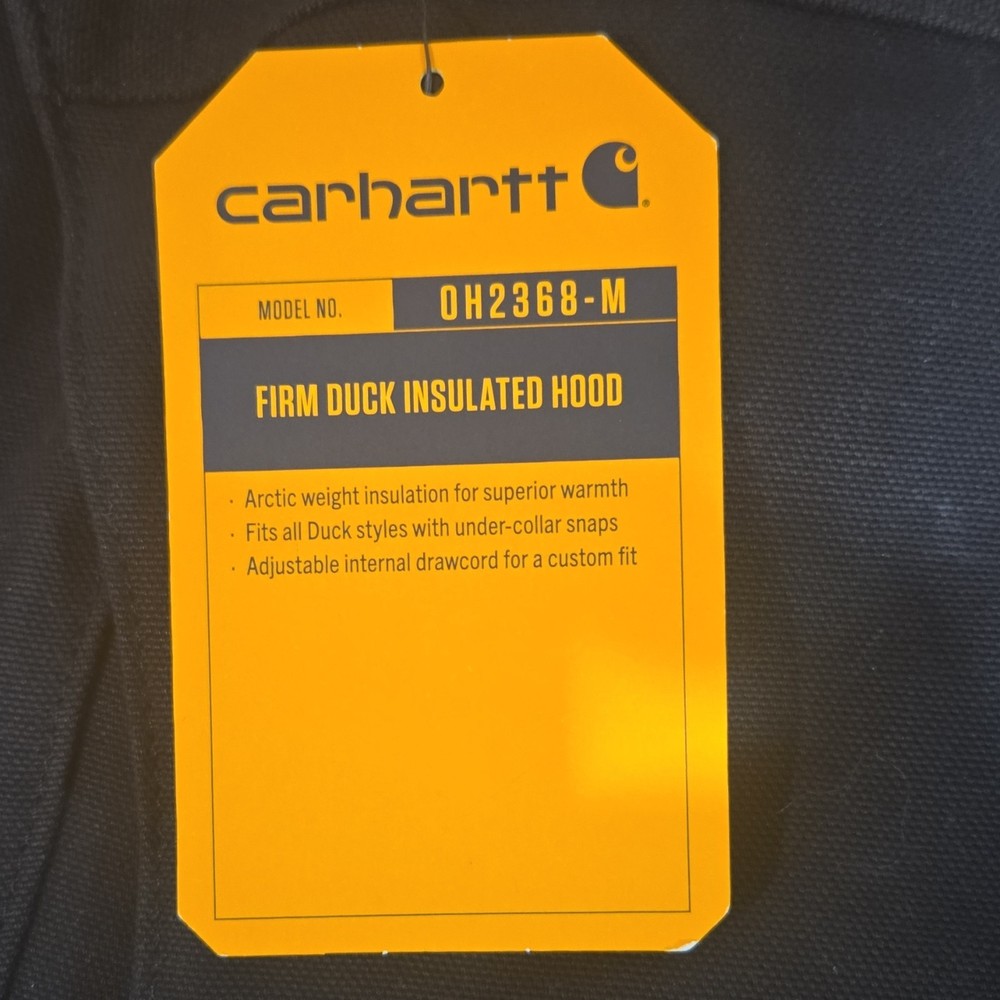 Carhartt Black Detachable Quilted Lined Hood Solid Specialty Accessory