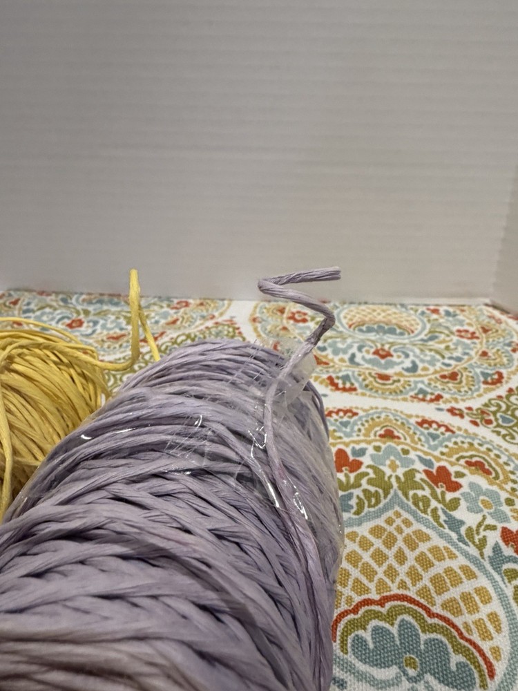 Raffia Stripes Paper String,Colorful Twisted Paper Craft String/Cord/Rope Wired