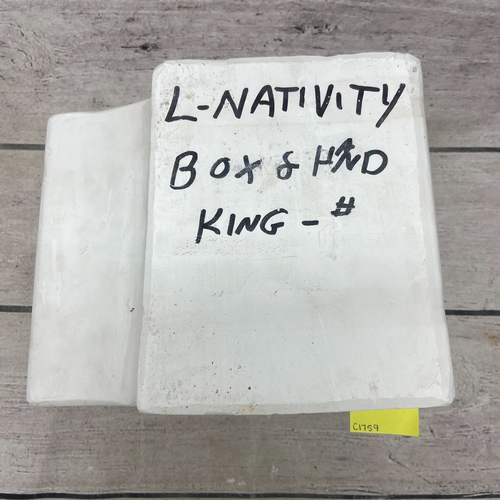 Atlantic Ceramic Casting Mold L-Nativity Box & Hand King #A-302