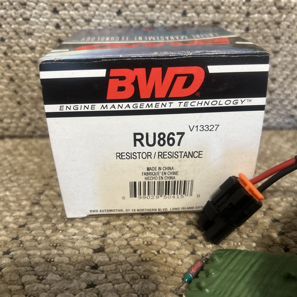 HVAC Blower Motor Resistor Front BWD RU867