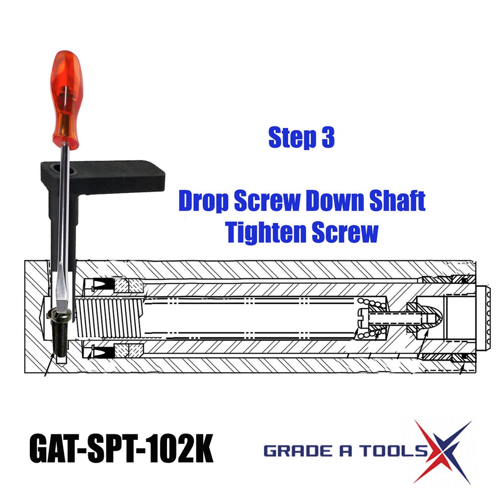 Hydraulic Ram Return Spring Tool, RC102K Seal kit Installation Tool