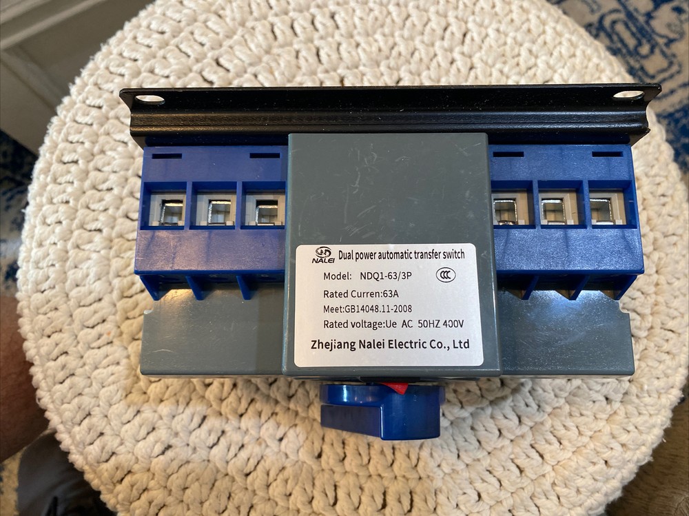 3P Dual Power Automatic Transfer Switch For Generator Changeover Switch AC400V