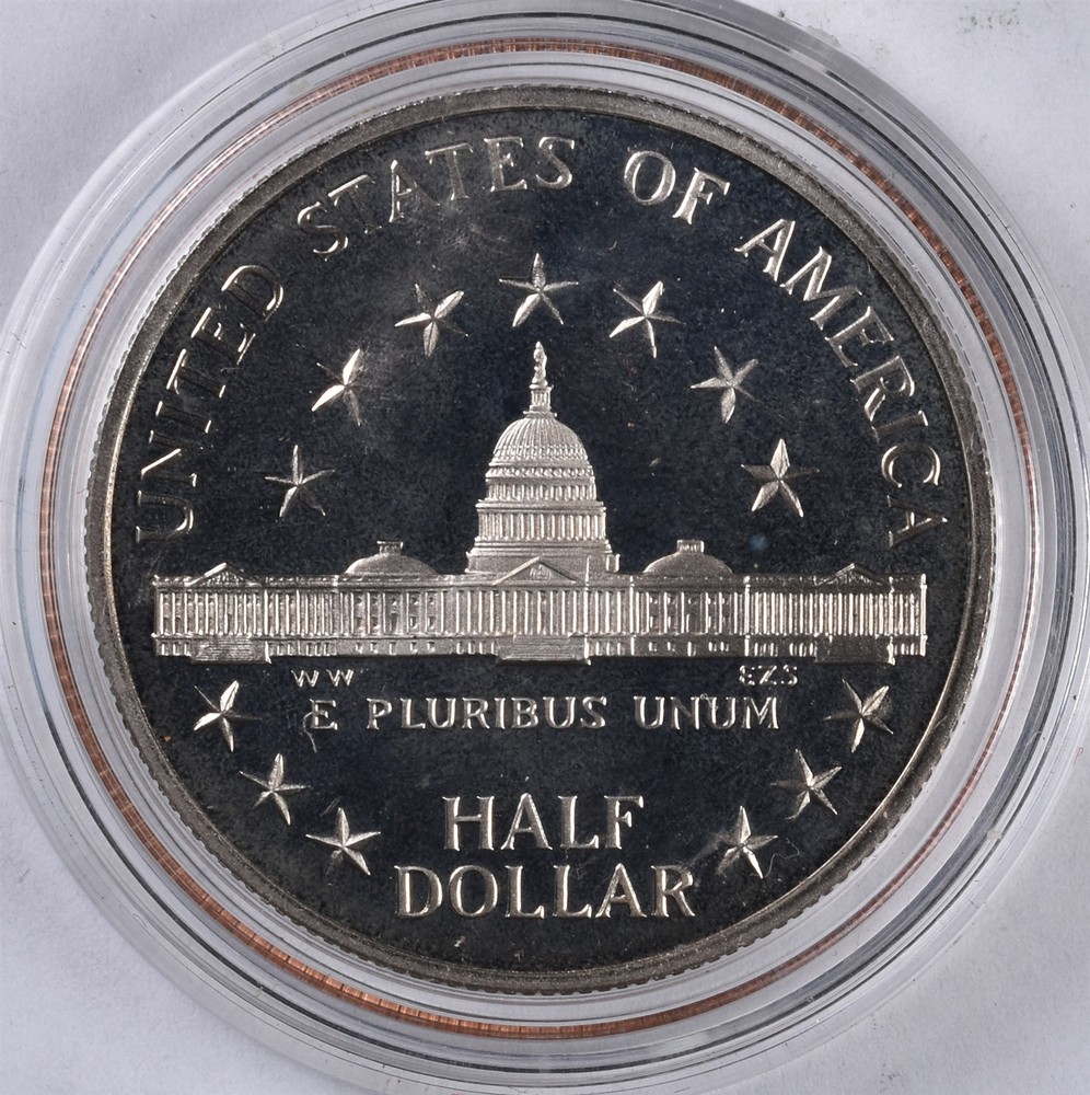 1989 Congressional Commemorative Clad Half Dollar - Proof With Box & COA